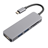 Изображение RoGer USB-C Hub 5in1 USB 3.0 x2 / HDMI / SD card reader / TF card reader Gray