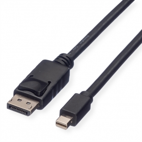 Picture of ROLINE GREEN DisplayPort Cable, DP - Mini DP, TPE, M/M, black, 1 m