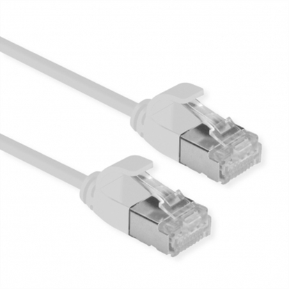 Изображение ROLINE GREEN U/FTP DataCenter Patch Cord Cat.6A (Class EA), LSOH, slim, grey, 0.