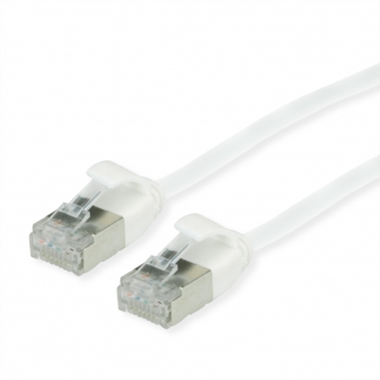 Picture of ROLINE GREEN U/FTP DataCenter Patch Cord Cat.6A (Class EA), LSOH, slim, white, 0