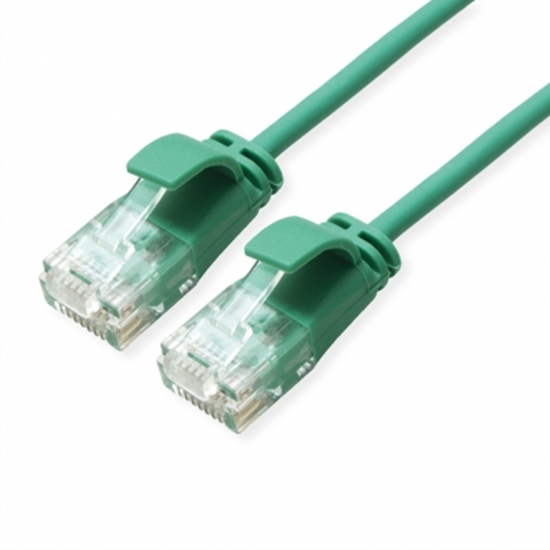 Изображение ROLINE GREEN UTP Data Center Patch Cord Cat.6A (Class EA), LSOH, Slim, green, 0.