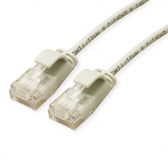 Picture of ROLINE GREEN UTP Data Center Patch Cord Cat.6A (Class EA), LSOH, Slim, grey, 0.1