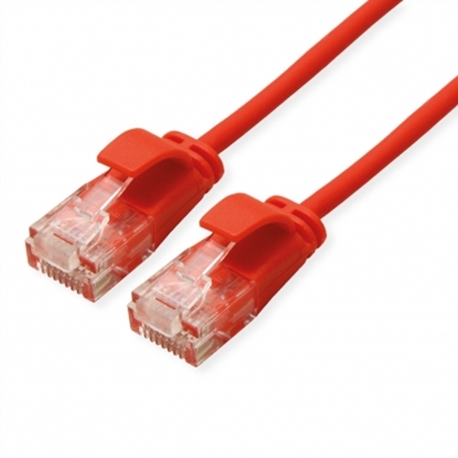 Изображение ROLINE GREEN UTP Data Center Patch Cord Cat.6A (Class EA), LSOH, Slim, red, 1.5