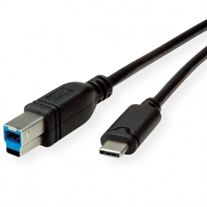 Изображение ROLINE USB 3.0 Cable, C - B, M/M, black, 1.8 m