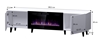 Picture of RTV cabinet PAFOS EF with electric fireplace 180x42x49 black matt