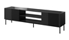 Изображение RTV SLIDE 200K cabinet on black steel frame 200x40x57 cm all in gloss black