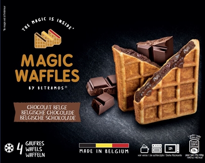 Attēls no Saldētas beļģu vafeles MAGIC WAFFLES ar šokolādes pildījumu, 4 x 80g