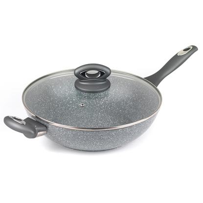 Picture of Salter BW02772G Marblestone Wok 28cm grey