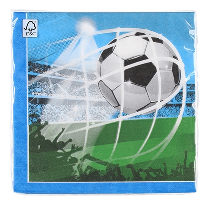 Изображение Salvetes Soccer Fans 33x33cm 20gab.