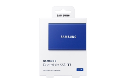 Изображение Samsung Portable SSD T7 2 TB USB Type-C 3.2 Gen 2 (3.1 Gen 2) Blue