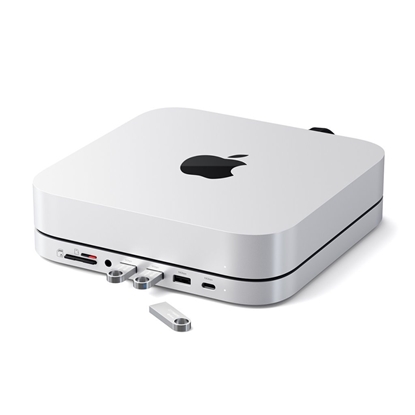 Attēls no Adapteris Satechi Stand & Hub for Mac mini/Studio with NVMe SSD slot