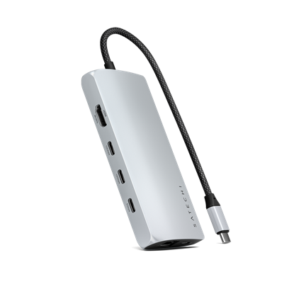 Picture of Satechi USB-C Multiport Adapter 8K with Ethernet V3 - Silver