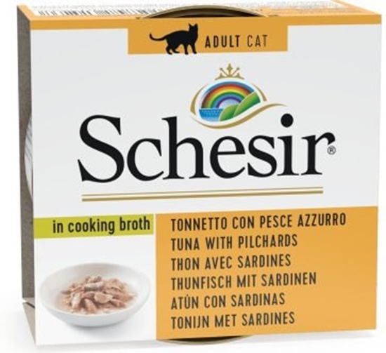 Picture of SCHESIR in cooking broth Tuna with sardines - wet cat food - 70 g