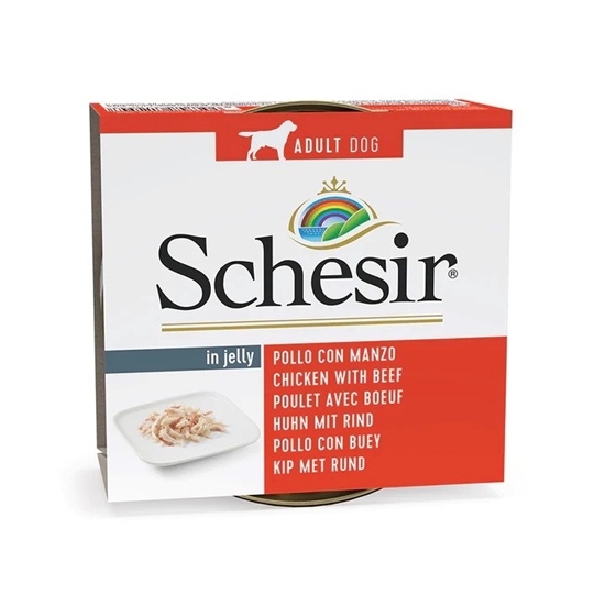 Picture of SCHESIR in jelly Chicken with beef - wet dog food - 150 g