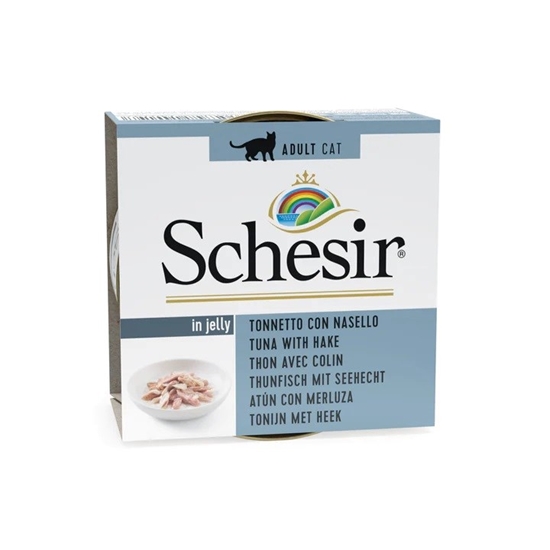 Picture of SCHESIR in jelly Tuna with hake - wet cat food - 85 g