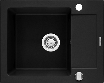 Изображение Set - Sink PYRAMIS PYRAMIS SIROS (57x51,5) 1B + Faucet IDEA Black Edition - 070169002BE - Volcano