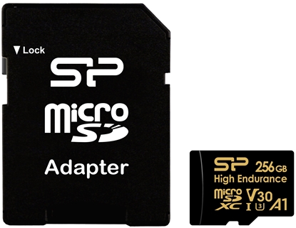 Attēls no Silicon Power memory card microSDXC 256GB High Endurance + adapter