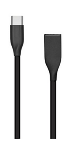 Picture of Silikoninis kabelis EXTRA DIGITAL  USB - USB Type-C (juodas, 1m)