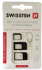 Изображение SIM Kartes Adapteru Komlekts Swissten SIM Card Adapters