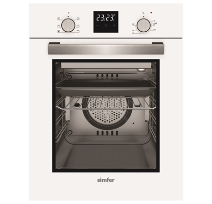 Picture of Simfer | Oven | 4207BERBB | 47 L | Multifunctional | Manual | Pop-up knobs | Width 45 cm | White