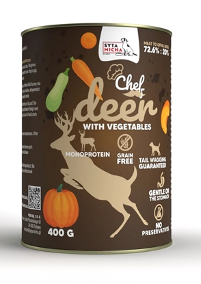 Picture of SYTA MICHA Chef Deer with vegetables - wet dog food - 400g
