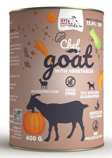 Picture of SYTA MICHA Chef Goat with vegetables - wet dog food - 400g
