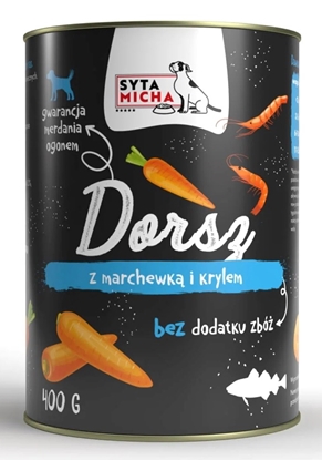 Attēls no SYTA MICHA Cod with carrot and krill - wet dog food - 400g