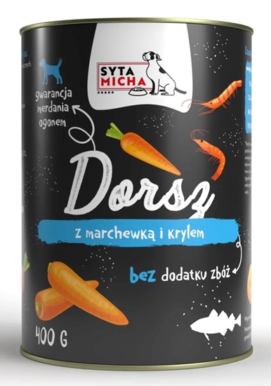 Picture of SYTA MICHA Cod with carrot and krill - wet dog food - 400g