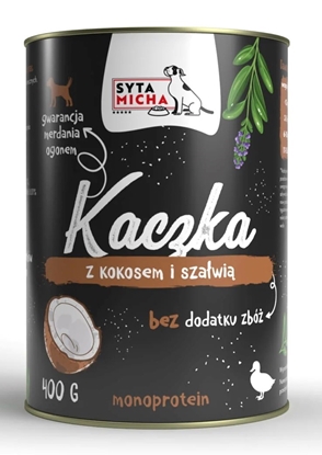 Attēls no SYTA MICHA Duck with coconut and sage - wet dog food - 400g