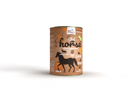 Attēls no SYTA MICHA Horsemeat with vegetables - wet dog food - 400g