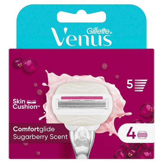 Picture of Skuvekļa rezerves Gillette Venus Sugarberry 4gab.