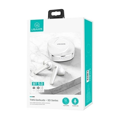 Attēls no Słuchawki Bluetooth TWS 5.0 SD Series białe BHUSD01 