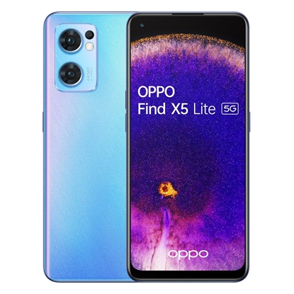 Изображение Smartfon Oppo Find X5 Lite 5G 8/256GB Niebieski  (CPH2371SE)