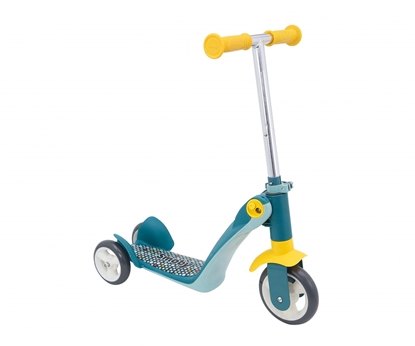 Изображение Smoby Reversible 2 in 1 Kids Four wheel scooter Blue, Yellow