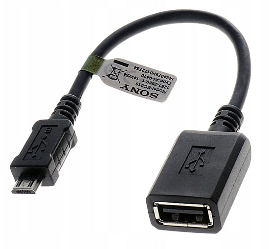 Изображение Sony EC310 Micro USB OTG Host Adapteris Micro USB Male uz USB Type A Original