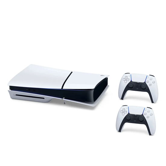 Изображение Sony Playstation 5 Slim 825GB BluRay (PS5) White + 2 Dualsense controllers