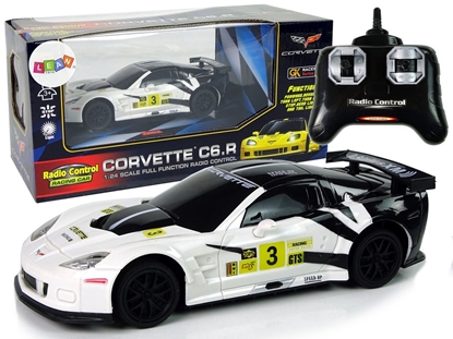 Attēls no Sportinis nuotoliniu būdu valdomas automobilis Corvette C6.R, baltas
