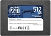 Изображение SSD|PATRIOT|P210|512GB|SATA 3.0|Write speed 430 MBytes/sec|Read speed 520 MBytes/sec|2,5"|TBW 240 TB|P210S512G25