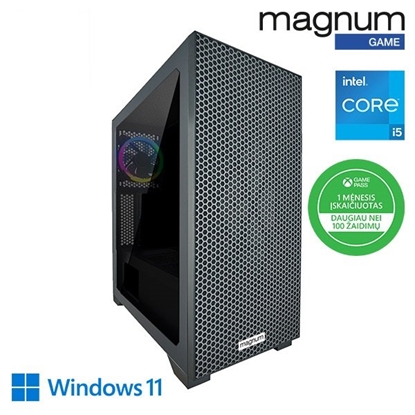 Attēls no Stacionarus kompiuteris MAGNUM Game i5-13400F/16GB/1TB SSD/RTX 4060 8GB/W11H