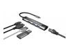 Picture of Stacja dokująca Multi Port Fowler Go USB-C - Hub 2x USB 3.0, HDMI 4K, USB-C PD, RJ45 