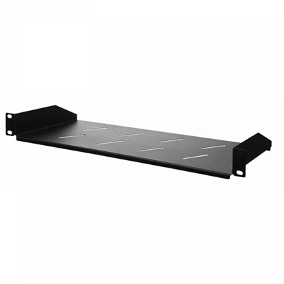 Attēls no Stalflex Rack Shelf 19" 1U 170mm Black RSF19-1U-170B