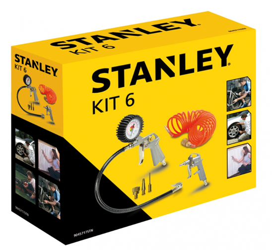 Изображение Stanley Pneumatic Tool Set 6 Pieces