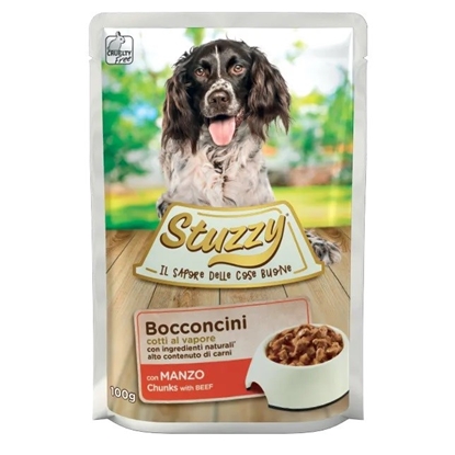 Изображение STUZZY Chunks with beef - wet dog food - 100 g