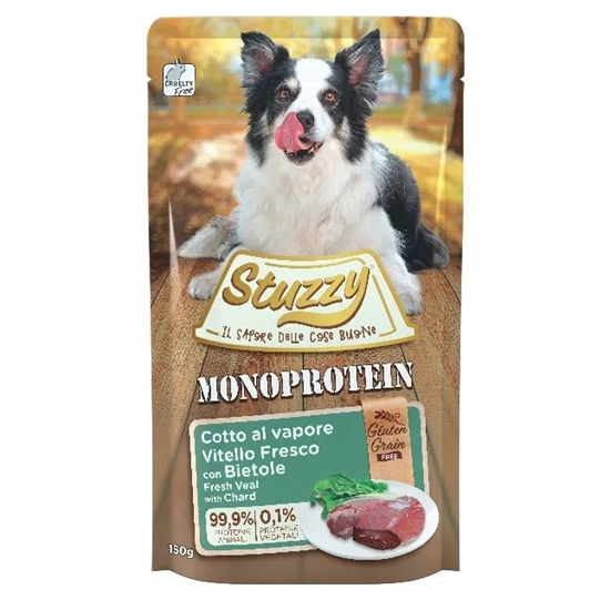 Изображение STUZZY Monoprotein Veal with beetroot - wet dog food - 150g