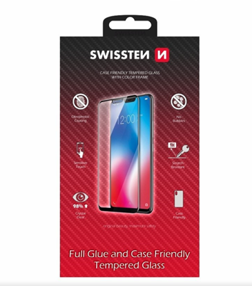 Picture of Swissten Full Face Tempered Glass Samsung Galaxy S24 Ultra Black