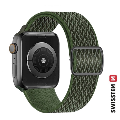 Attēls no Swissten Nylon Band with Buckle for Apple Watch 42 / 44 / 45 / 49 mm