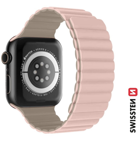 Изображение Swissten Silicone Magnetic Band for Apple Watch 42 / 44 / 45 / 49 mm