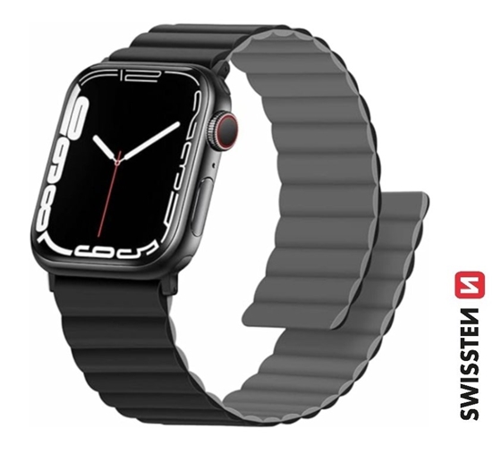 Изображение Swissten Silicone Magnetic Band for Apple Watch 42 / 44 / 45 / 49 mm