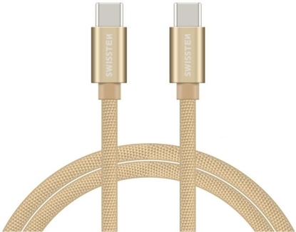 Picture of Swissten Textile Fast Charge 3A USB-C / USB-C Data and Charging Cable 1.2m