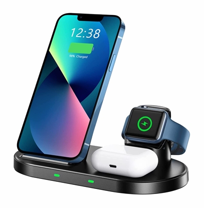 Picture of Swissten Wireless Charger 3in1 Stand for Apple and Samsung